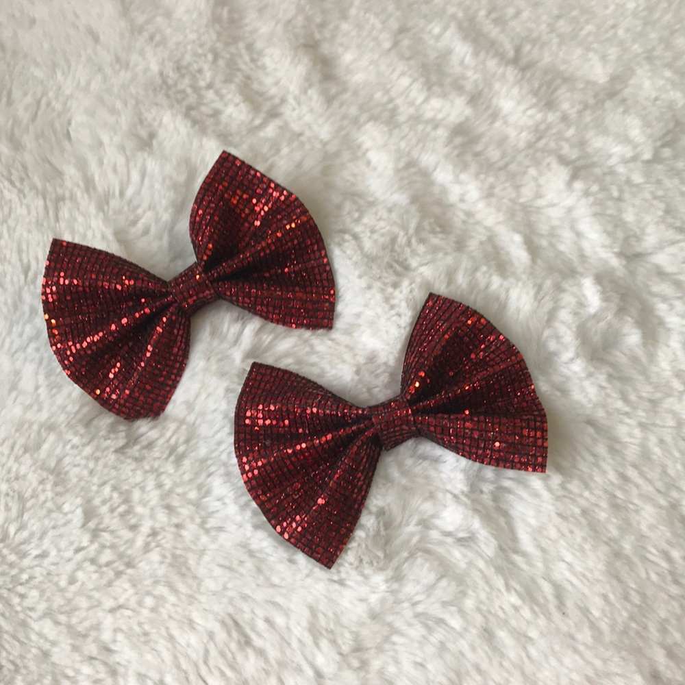 Girl’s Holiday Hair Bows - Picture 3 of 7